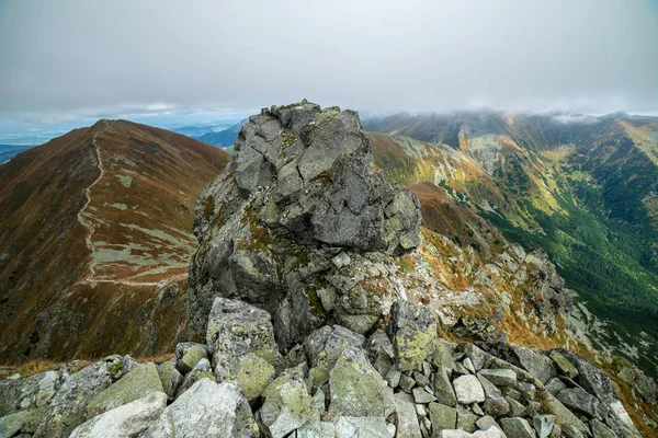 Rocky Tatra Mountain Turist Vandringsleder Slovakien — Stockfoto