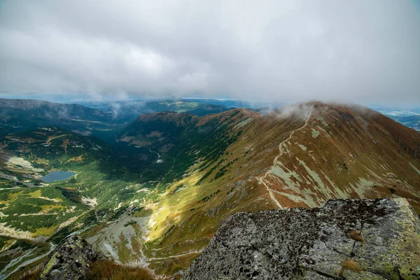 Rocky Tatra Mountain Tourist Hiking Trails Slovakia — Stock Photo, Image