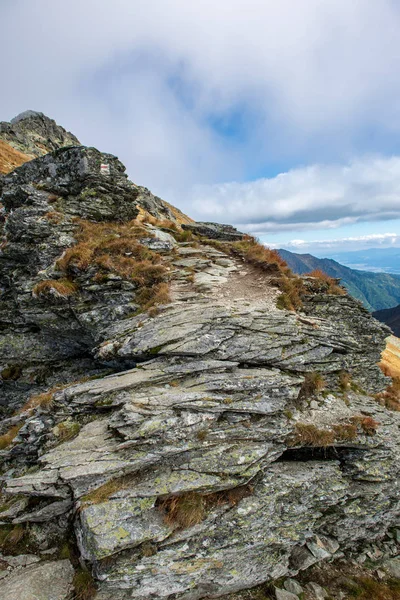 Rocky Tatra Mountain Tourist Hiking Trails Slovakia — Stock Photo, Image