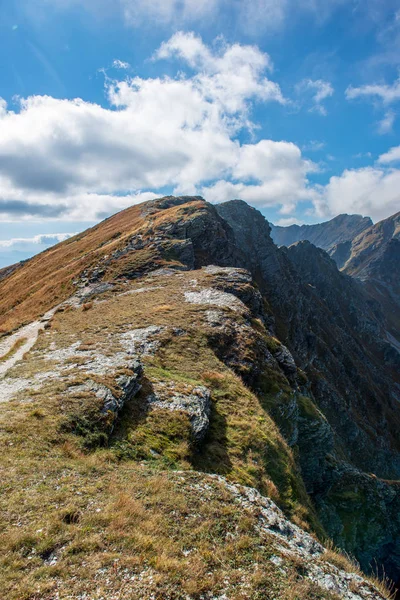 Touristische Wanderwege Der Felsigen Tatra Der Slowakei — Stockfoto