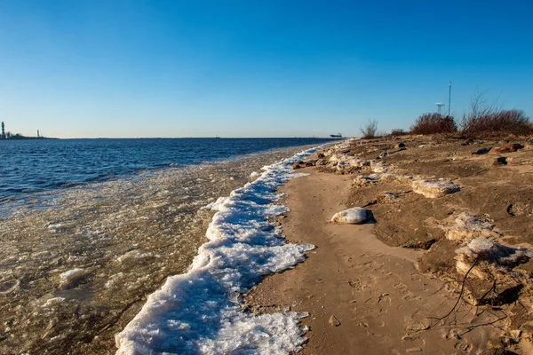 Vista Panoramica Modo Vuoto Dalla Spiaggia — Foto Stock