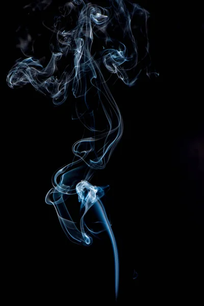 Zár Megjelöl Kilátás Fehér Füst Fekete Háttér — Stock Fotó