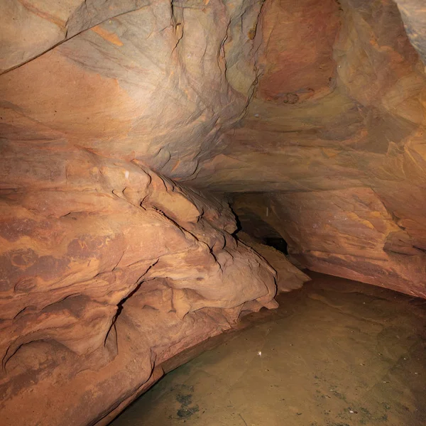 Sandstone Cave Underground Water Flow — Stock Photo, Image