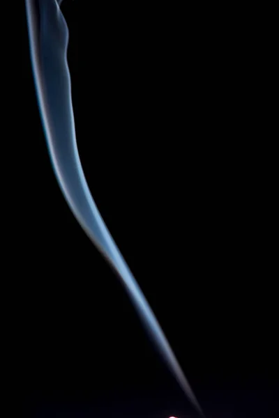 Close View White Smoke Black Background — Stock Photo, Image