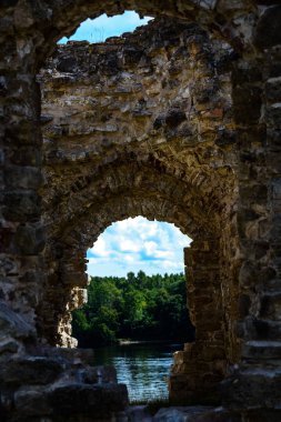 Antik taş Castle detayları bina