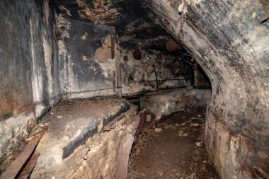 terk edilmiş post Sovyet Roket fırlatma Letonya temel koridorlarında