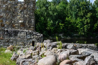 Antik taş Castle detayları bina