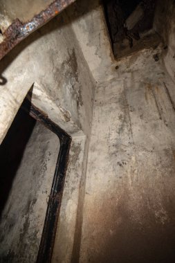 terk edilmiş post Sovyet Roket fırlatma Letonya temel koridorlarında