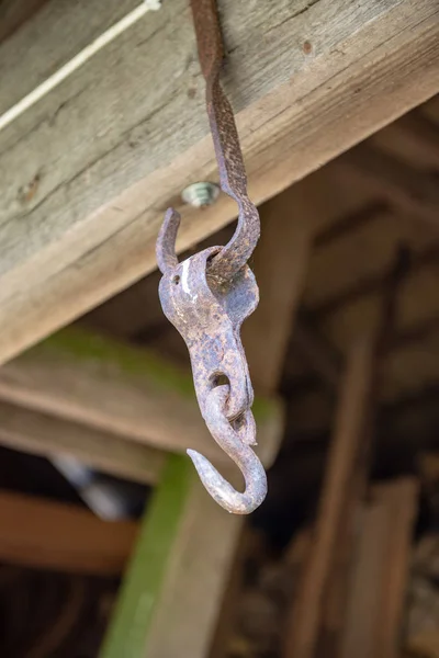 Détails de vieille maison en bois dans la campagne — Photo