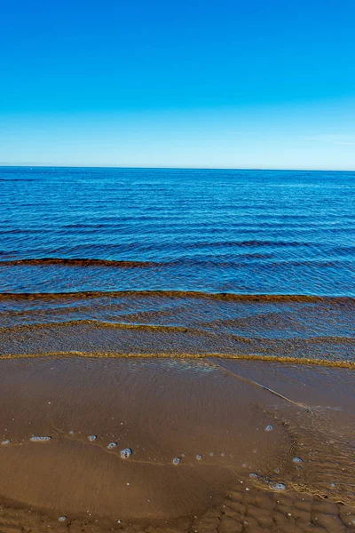 buz kalan ve kış aylarında hiçbir kar ile boş deniz Plajı