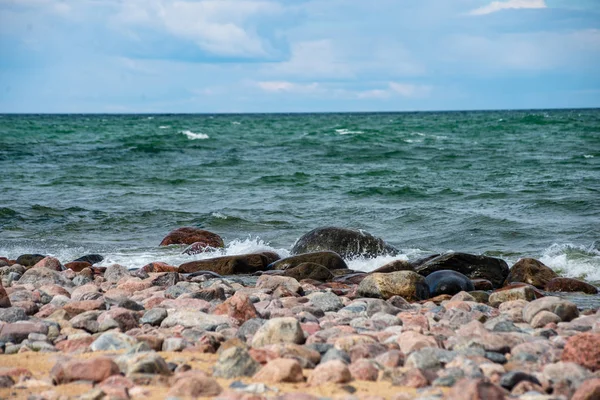 Felsstrand Hiiumaa Insel Estland Sommer — Stockfoto