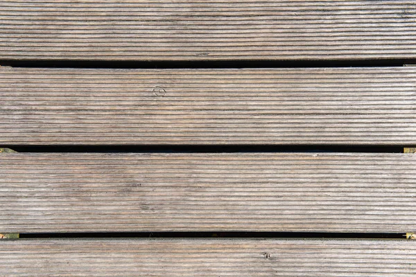 湖の木製の板の歩道橋トランポリン — ストック写真