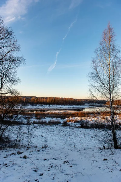 Textura congelada do solo no campo de inverno — Fotografia de Stock