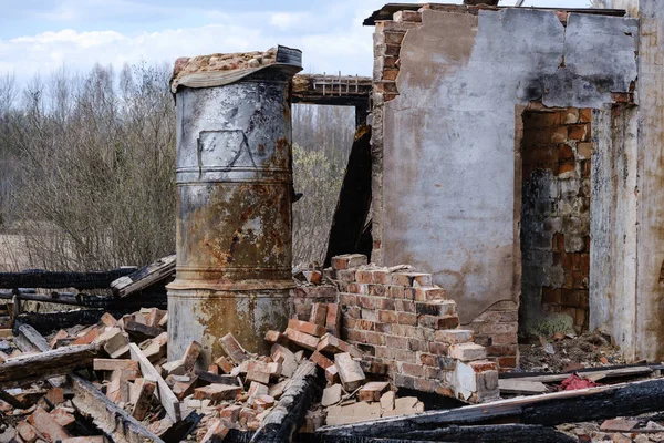 Opuszczone spalony szczegóły domu — Zdjęcie stockowe