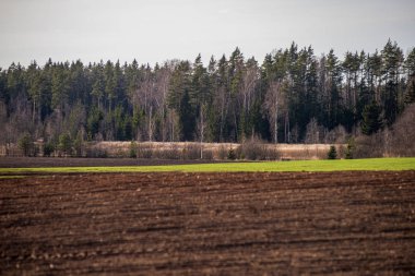 ağrı için koyu ve ıslak toprak ile kırsal ekili alanlar