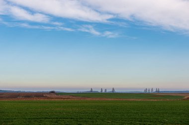 ağrı için koyu ve ıslak toprak ile kırsal ekili alanlar