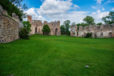 eski binanın taş tuğla Harabeleri