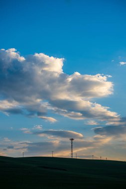 Slovakya 'da Tatra Dağları üzerinde dramatik bulutlar