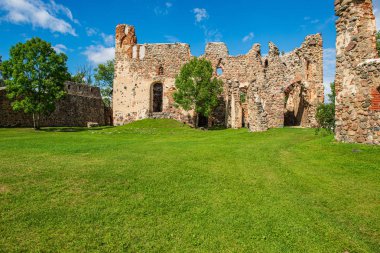 eski binanın taş tuğla Harabeleri