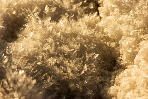 Flocons de neige gelés près — Photo