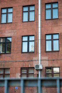 Riga şehir merkezinde inşa mimari detayları, Letonya