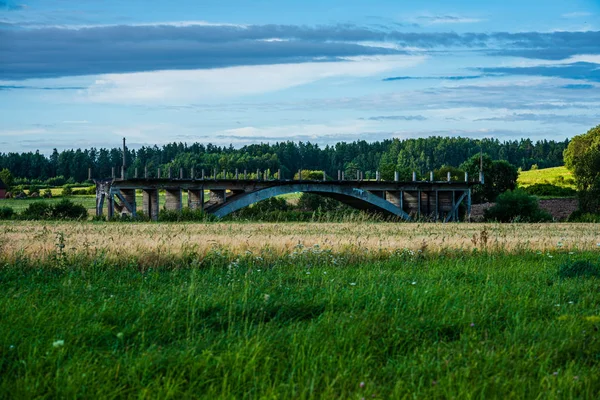 Leere Landschaft im Spätherbst — Stockfoto