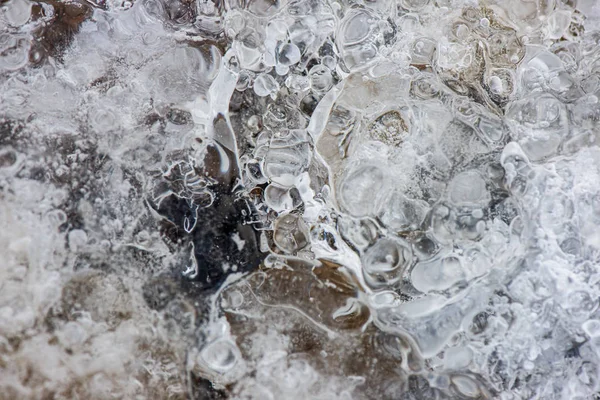 Mrożone lodu tekstury abstrakcyjne — Zdjęcie stockowe