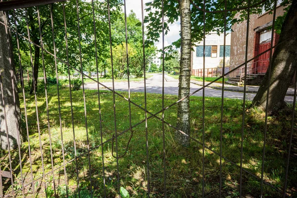 Campagne poussière route dans la forêt — Photo