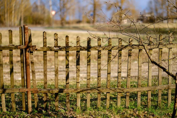 Tuin hek Details in platteland Home — Stockfoto