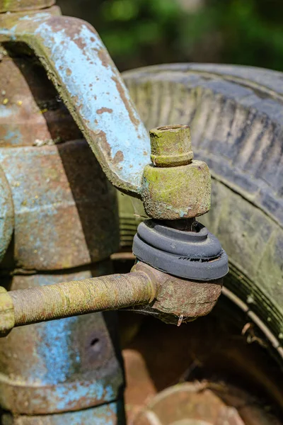 Vintage retro trekker Rusty Details close-up — Stockfoto