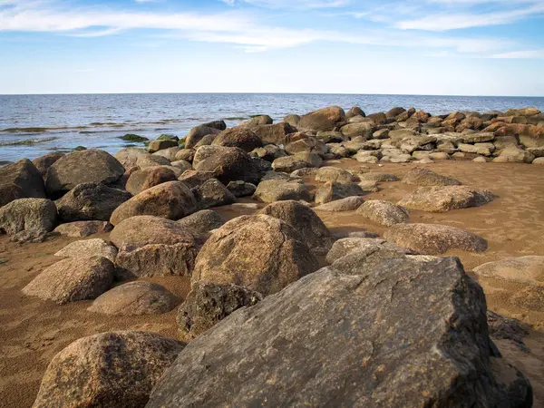 Великі Камені Морському Пляжі — стокове фото