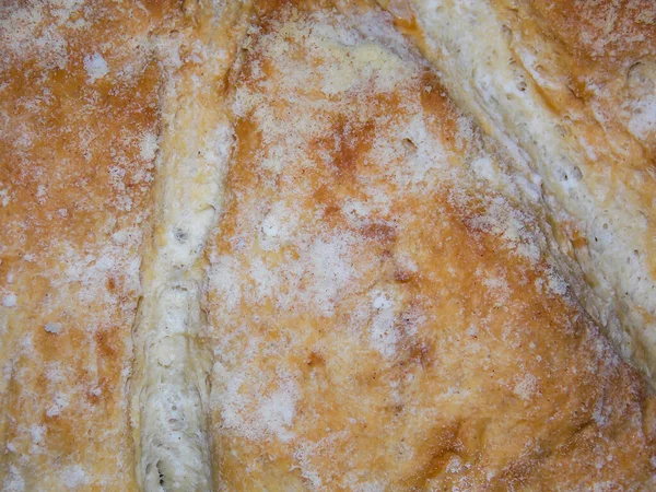 Fresh Homemade White Bread Closeup — Stock Photo, Image
