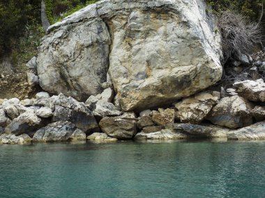 Güzel Hırvatistan Dalmaçya Sahil Temizliği