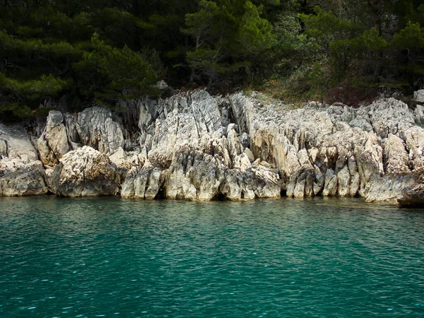 Hermosa Croacia Costa Dalmacia Claro — Foto de Stock