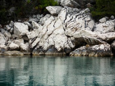 Güzel Hırvatistan Dalmaçya Sahil Temizliği
