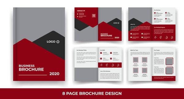 Creative & Corporate 8 Pages Biofold Brochure Template