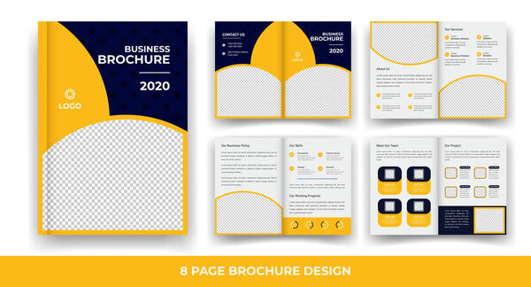 Creative & Corporate 8 Pages Biofold Brochure Template