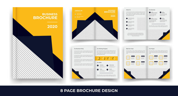 Творческий бизнес Годовой отчет 8 страниц Шаблон бизнес-брошюр