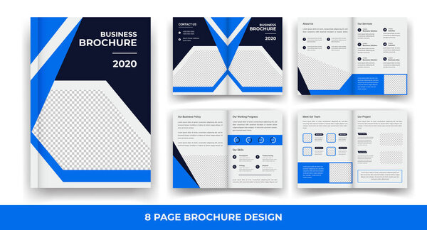 Creative & Corporate 8 Pages Biofold Brochure Template