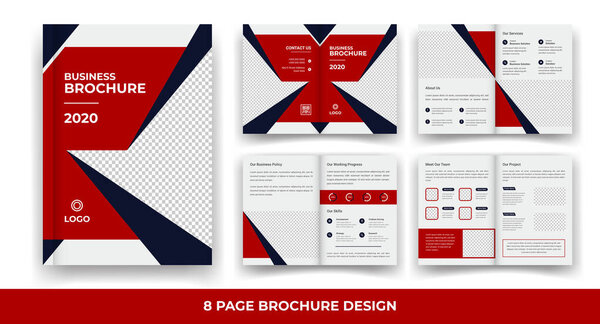 Creative & Corporate 8 Pages Biofold Brochure Template