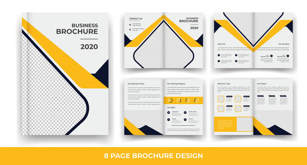 Creative & Corporate 8 Pages Biofold Brochure Template