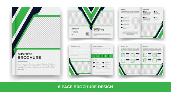 Creative & Corporate 8 Pages Biofold Brochure Template