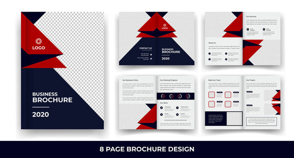 Creative & Corporate 8 Pages Biofold Brochure Template