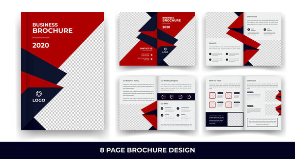 Creative & Corporate 8 Pages Biofold Brochure Template