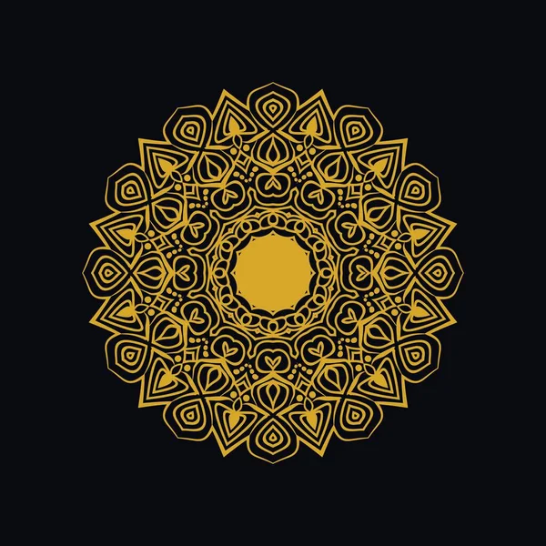 Mandalas Com Preto Branco Para Colorir Livros Ornamentos Redondos Decorativos —  Vetores de Stock