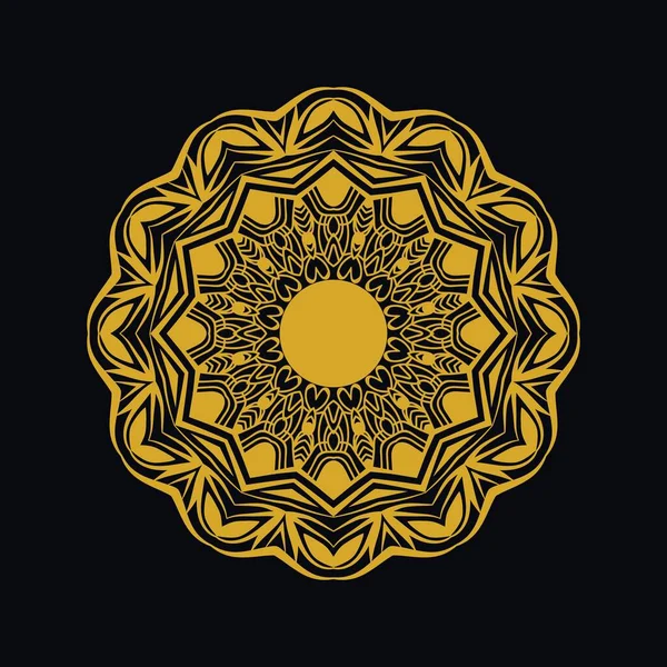 Mandalas Com Preto Branco Para Colorir Livros Ornamentos Redondos Decorativos —  Vetores de Stock