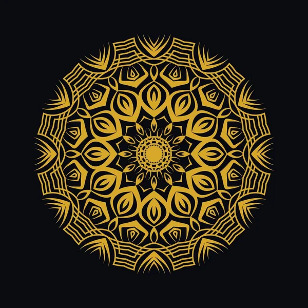 Mandalas Com Preto Branco Para Colorir Livros Ornamentos Redondos Decorativos —  Vetores de Stock