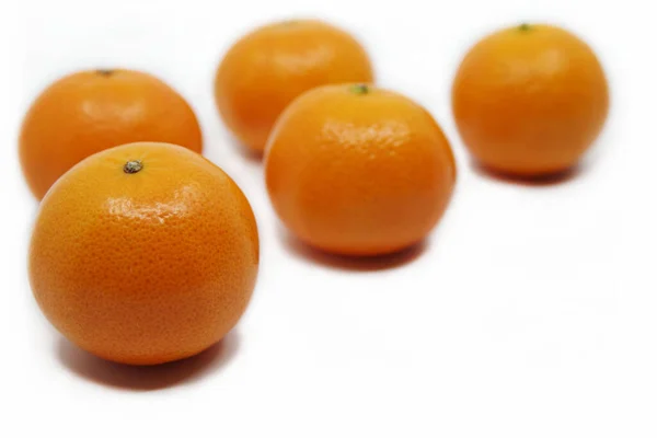 Mandarine Oder Mandarine Mandarin Isoliert Auf Weißem Hintergrund — Stockfoto