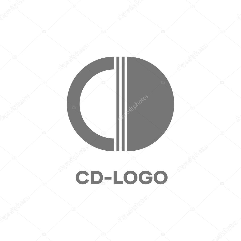 Modern logos with the initials letters C and D, logos for commercial use, logos for websites and applications, businesses and companies