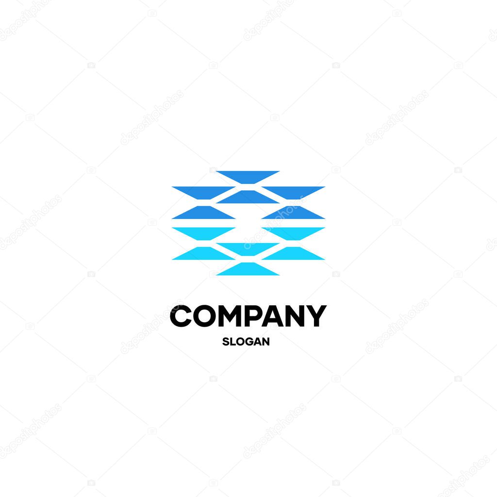 Abstract logo design pattern style, logo for business, company and other